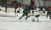 Sioux Lookout Bombers prospects compete against prospects from the Thunder Bay North Stars in an exhibition game on Sept. 7 at the Hangar. The North Stars would go on to edge the Bombers 2-1.     Tim Brody / Bulletin Photo