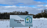 New signage at 7 Carlbom Drive, the future home of the Sioux Lookout Food Bank.   Photo courtesy of Sioux Lookout Food Bank