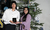Dallas Turtle receives the Jr. Math Award. Tim Brody / Bulletin Photo