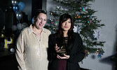 Natalie Harper receives the Sr. Arts Award. Tim Brody / Bulletin Photo