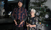 Braydon Fox receives the Canada World Studies Award. Tim Brody / Bulletin Photo
