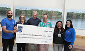 RBC representatives present SLHMC and SLMHC Foundation staff with a donation in support of pediatric healthcare.  From left: Abhi Thakur – Relationship Manager – RBC Kenora, Sheri Lang – Community Manager – RBC Dryden, Rob Martin- Clinical Nurse Educator 